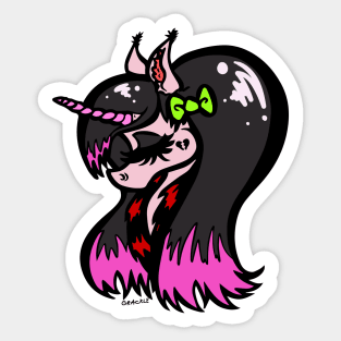 Emo Unicorn Sticker